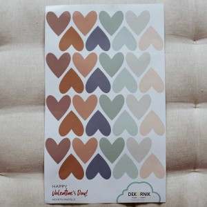 Simply Hearts 2 Cappuccino Blue Naklejki